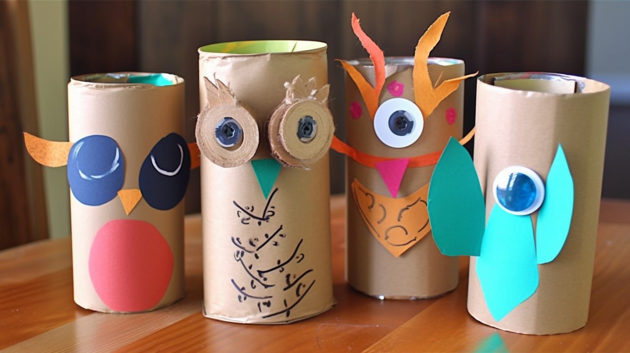 Создание совы из втулок от туалетной бумаги – это веселое и креативное занятие, которое может помочь развить мелкую моторику и творчество.